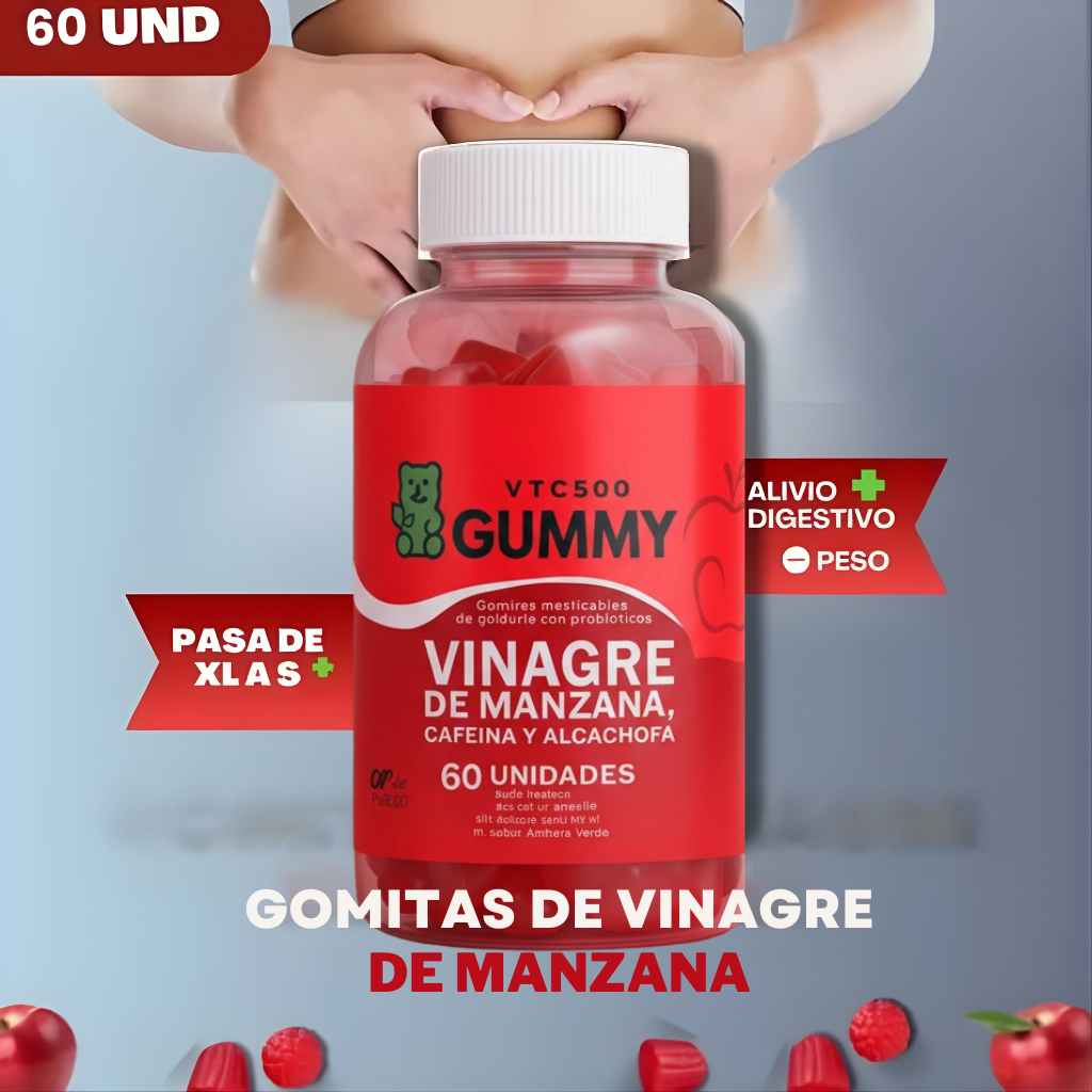 GOMAS DE VINAGRE DE MANZANA