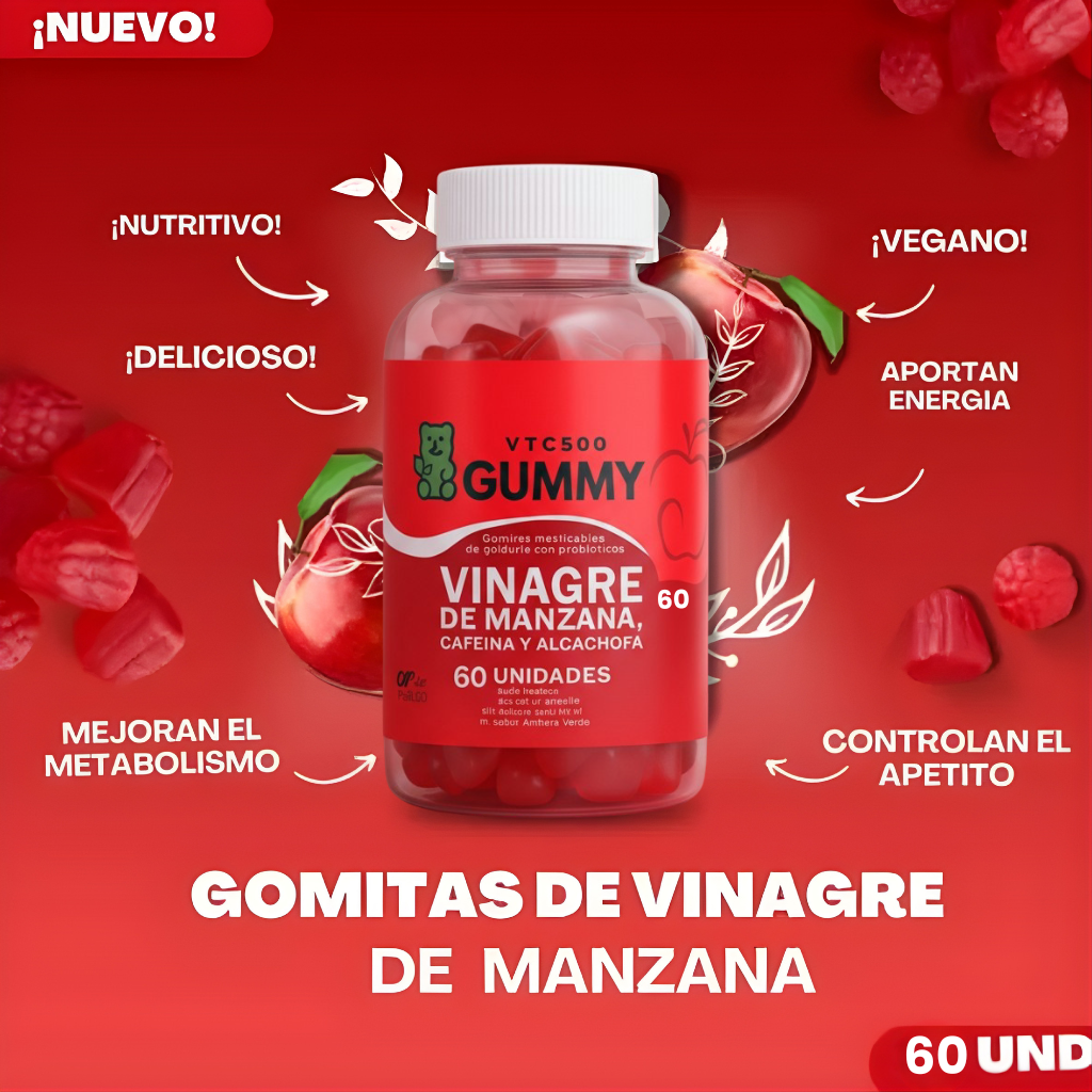 GOMAS DE VINAGRE DE MANZANA